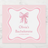 De Knoop Tien Bachelorette Party Champagne Sparkling Wijnetiket (Enkel label)