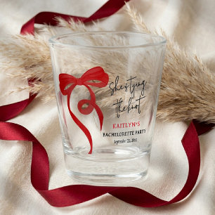 De Knoop Tien Roze Strik Juffrouwen Bruiloft Shot Glas