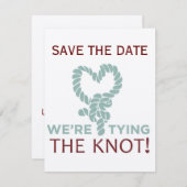 De knoop vastbinden save the date (Voorkant / Achterkant)