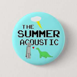 De knop Geluid uit de zomer Ronde Button 5,7 Cm