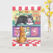 De Knop & Tony Notecard van de Verjaardag van het Kaart (Gele Bloem)