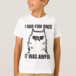 De knorrige T-shirts van de Kat voor Kinder