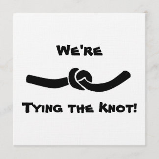 De Knot Engagement Party binden Kaart