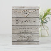 De Knot Repetial Dinner Uitnodiging vastbinden (Staand voorkant)