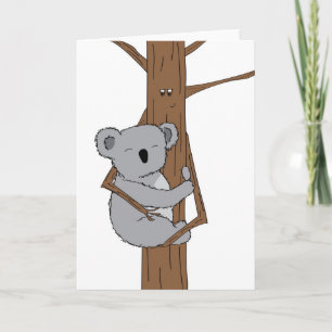 De Knuffel van de koala Feestdagen Kaart