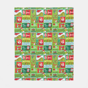 De knuppel  12 Dagen van het Grieks patroon Fleece Deken
