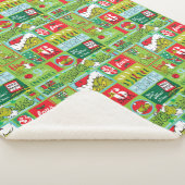 De knuppel| 12 Dagen van het Grieks patroon Sherpa Deken (3/4)