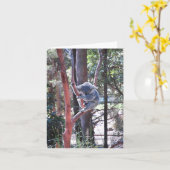 De Koala ~ Notecard van de slaap Kaart (Gele Bloem)