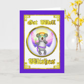 De Koala van de engel wordt goed de Kaart van (Gele Bloem)