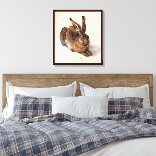 DE KOBBIT ( Jonge Hare ) Canvas Afdruk (Insitu (Slaapkamer))