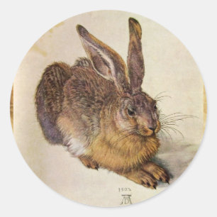 DE KOBBIT ( Jonge Hare ) Ronde Sticker