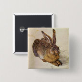 DE KOBBIT ( Jonge Hare ) Vierkante Button 5,1 Cm (Voorkant /achterkant)