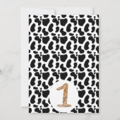 De koe Druk heeft u de dierentuinen van de eerste  Kaart (Achterkant)