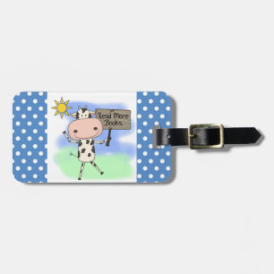 De koe las Meer Boeken Bagagelabel