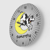 De koe springt over de maan Gepersonaliseerde Kind Grote Klok (Hoek)