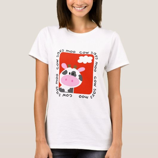 De koe zegt Moo T-shirts en Giften (Voorkant)