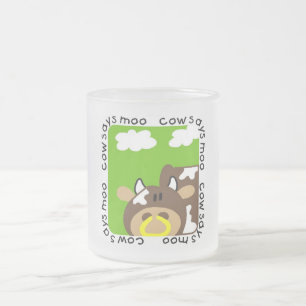 De koe zegt Moo T-shirts en Giften Matglas Koffiemok