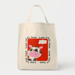 De koe zegt Moo T-shirts en Giften Tote Bag