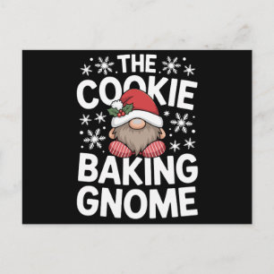 De Koekjes Bakende Kabouter Kerst Holly Sneeuwvlok Feestdagenkaart