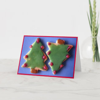 De "koekjes van de kerstboom " feestdagen kaart
