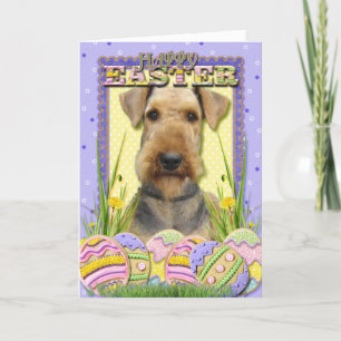De Koekjes van het Paasei - Airedale Feestdagen Kaart