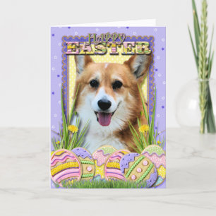 De Koekjes van het Paasei - Corgi Feestdagen Kaart