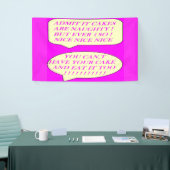 De koekjes zijn mooi gemaakt voor de liefhebbers v spandoek (Beurs)