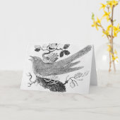 De koekoek kaart (Gele Bloem)