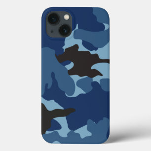 De koele Blauwe Militaire Achtergrond van de iPhone 13 Hoesje