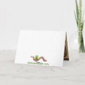 De koele Kaart van de Verjaardag van de Worm (Achterkant)