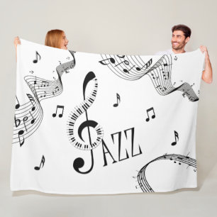 De koele Muziek van de Jazz Fleece Deken