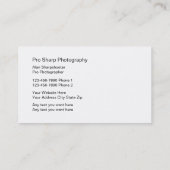 De koele Professionele Visitekaartjes van de (Achterkant)