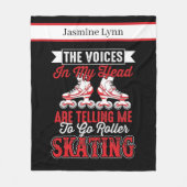 de koele rol die toevoegt naam skatten fleece deken (Voorkant)