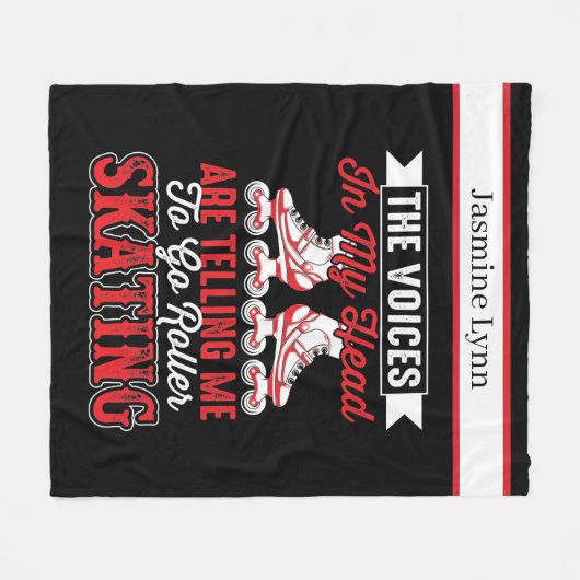 de koele rol die toevoegt naam skatten fleece deken (Voorkant (Horizontaal))