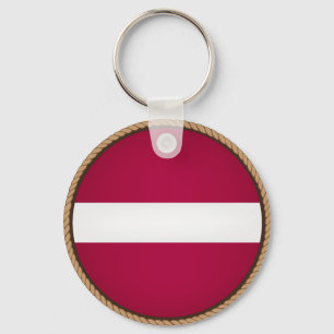 De koele Verbinding van de Vlag van Letland Sleutelhanger
