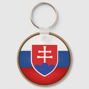 De koele Verbinding van de Vlag van Slowakije Sleutelhanger