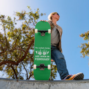 DE KOELSTE CHICKS WORDEN GEBOREN OP FEBRUARI SKATEBOARD