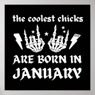 DE KOELSTE CHICKS WORDEN GEBOREN OP JANUARI POSTER