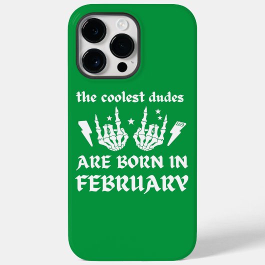 DE KOELSTE DUDES ZIJN GEBOREN OP FEBRUARI Case-Mate iPhone CASE (Achterkant)