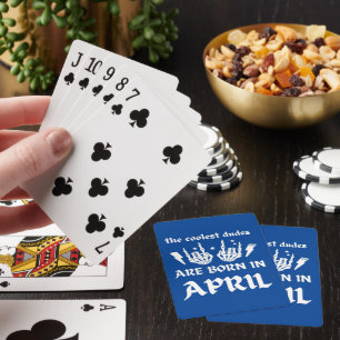 DE KOELSTE DUIDEN WORDEN GEBOREN OP APRIL - verjaa Pokerkaarten