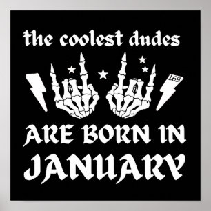 DE KOELSTE DUIDEN WORDEN GEBOREN OP JANUARI POSTER