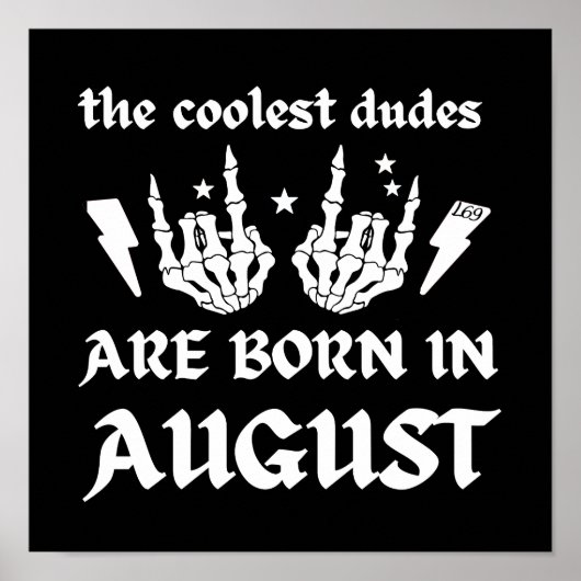 DE KOELSTE DUIDEN ZIJN GEBOREN IN AUGUSTUS POSTER (Voorkant)