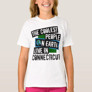 De koelste mensen op aarde leven in Connecticut T-shirt