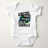 De koelste mensen op aarde leven in Danville Romper (Voorkant)