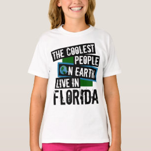 De koelste mensen op aarde leven in Florida T-shirt
