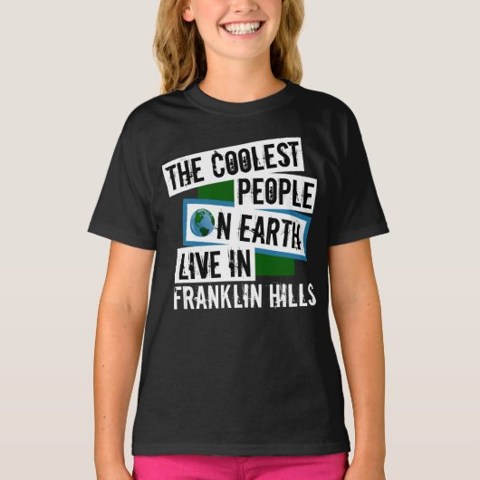 De koelste mensen op aarde leven in Franklin Hills T-shirt (Voorkant)