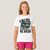De koelste mensen op aarde leven in Nevada T-shirt (Voorkant volledig)