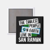 De koelste mensen op aarde leven in San Ramon Magneet (Voorkant / Achterkant)