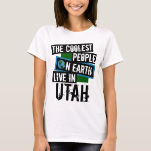 De koelste mensen op aarde leven in Utah T-shirt