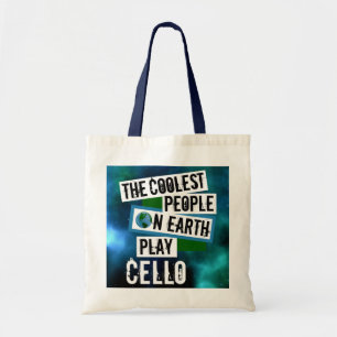De koelste mensen op aarde spelen Cello Tote Bag